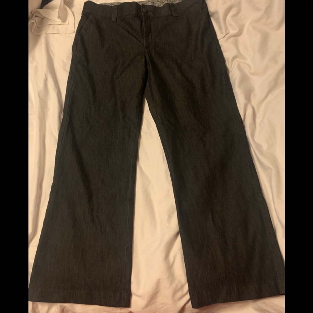 Dark gray Lee no gap waist band pants